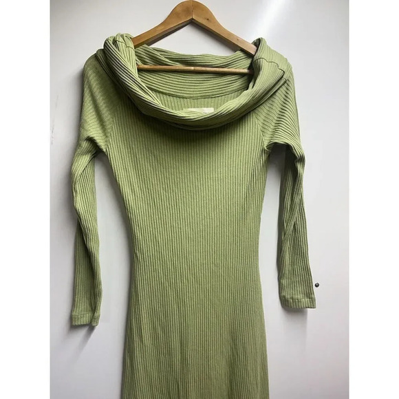 Mara Hoffman NEW FULL CIRCLE EMERY DRESS Size Small In Emery Green Longsleeved - Picture 6 of 13